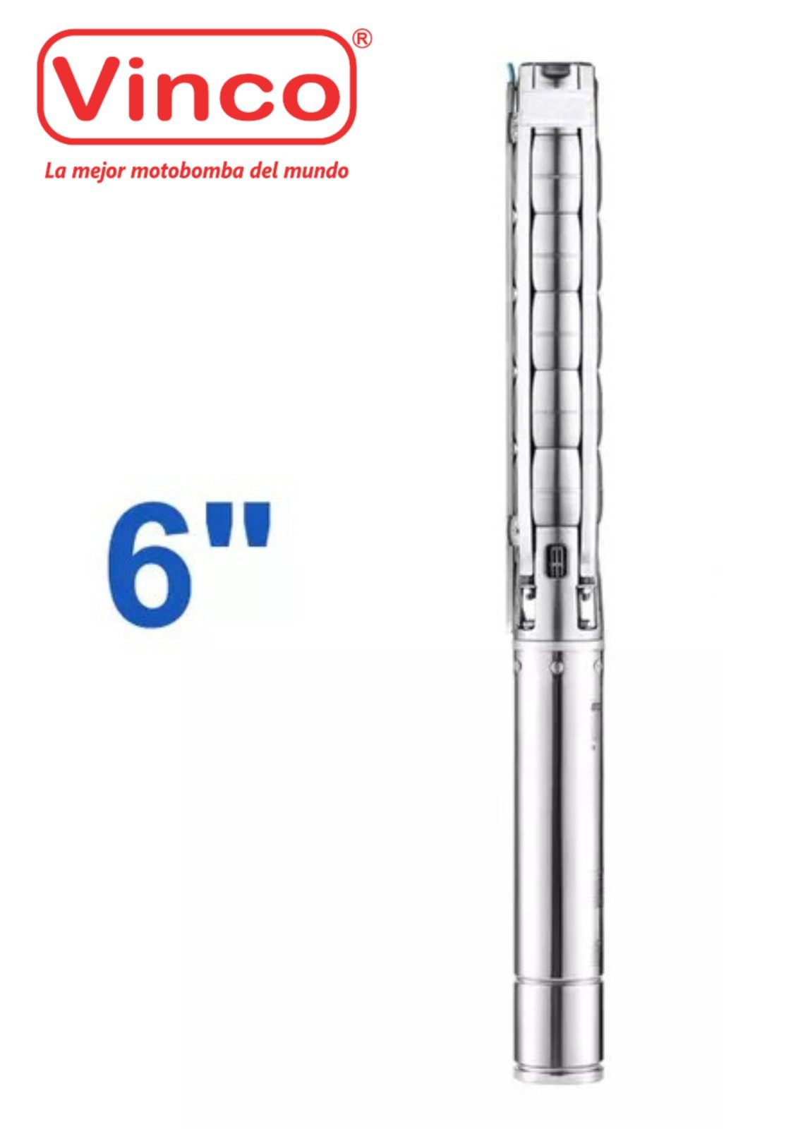 BOMBA SUM 6" 6SP60-12 30HP INOX VINCO