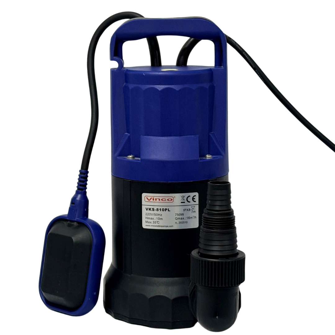 Bomba de Agua para Desagote 1HP - Motobomba VKS-810PL - Vinco